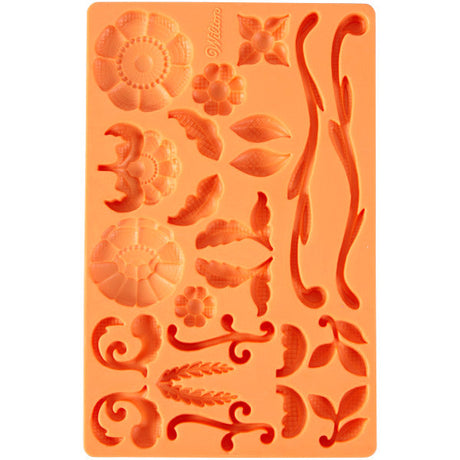 Wilton Lace Fondant and Gum Paste Silicone Mold, 23-Cavity