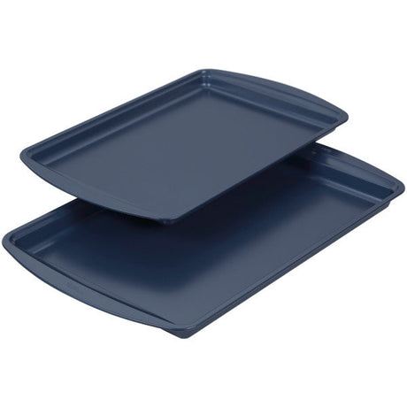 Wilton Diamond-Infused Non-Stick Navy Blue Baking Set – 7 Piece