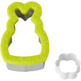 Wilton Comfort-Grip Cottontail & Easter Bunny Cookie Cutter Set, 2-Piece