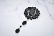 Gemstone Patch Applique Black Multi-Shape 2.5 x 5