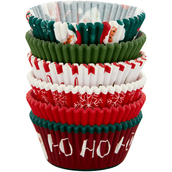 Wilton Classic Santa Claus Christmas Cupcake Liners, 150-Count