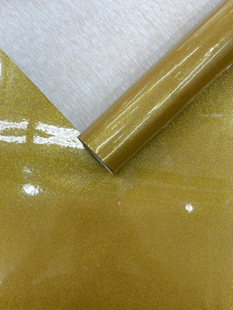 Ultra Sparkle Glitter Upholstery Vinyl Fabric - Glitter Texture, 54" Width (1 Yard)
