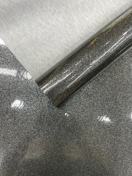 Ultra Sparkle Glitter Upholstery Vinyl Fabric - Glitter Texture, 54" Width (1 Yard)