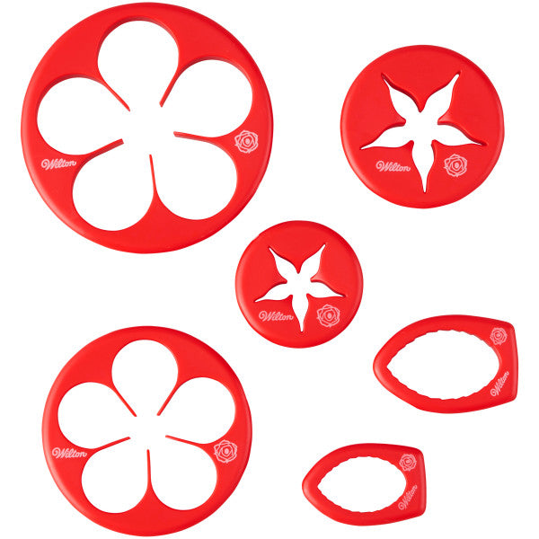 Wilton Gum Paste Rose Cut-Outs Set, 6-Piece
