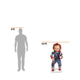 3.5-ft Animated LED Scarred Chucky Doll Halloween Decoration