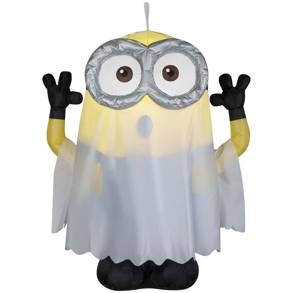 3.5 ft Airblown Hanging Minion Ghost Halloween Inflatable