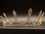 Gold Art Deco Style Rhinestone Tiara