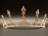 Gold Art Deco Style Rhinestone Tiara