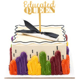 Graduation Diploma with Black Ribbon Layon Cake - 24 toppers