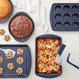 Wilton Diamond-Infused Non-Stick Navy Blue Baking Set, 9-Piece