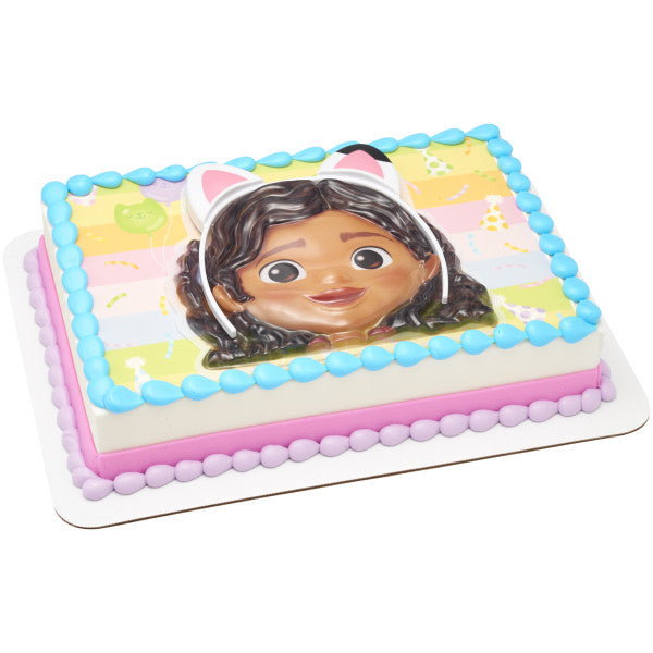 Gabby's Dollhouse Adventures Cake Topper, 2 Piece Cake Decoration Set