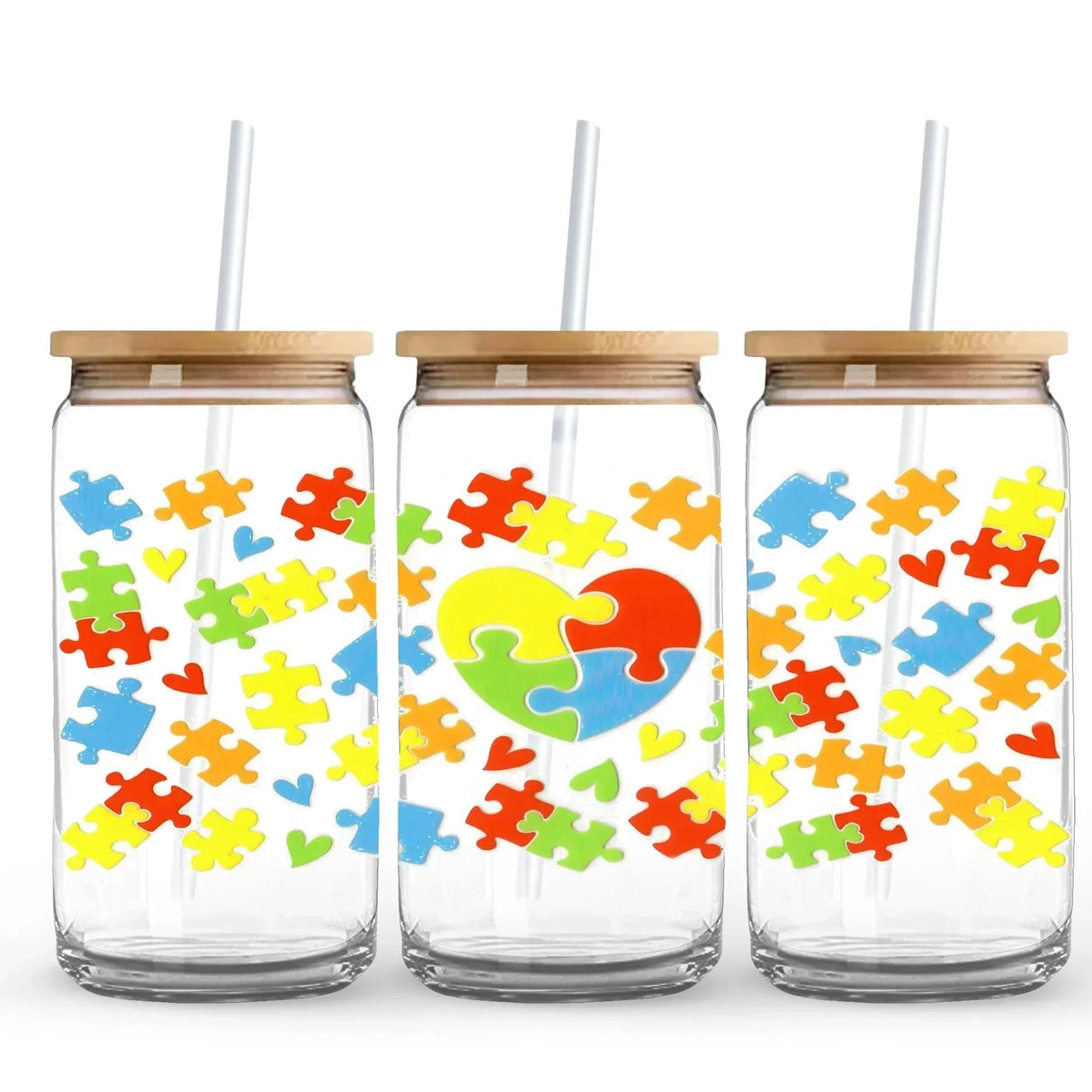 UV DTF Wrap -  Autism Love & Awareness (9.7" x 4.3")