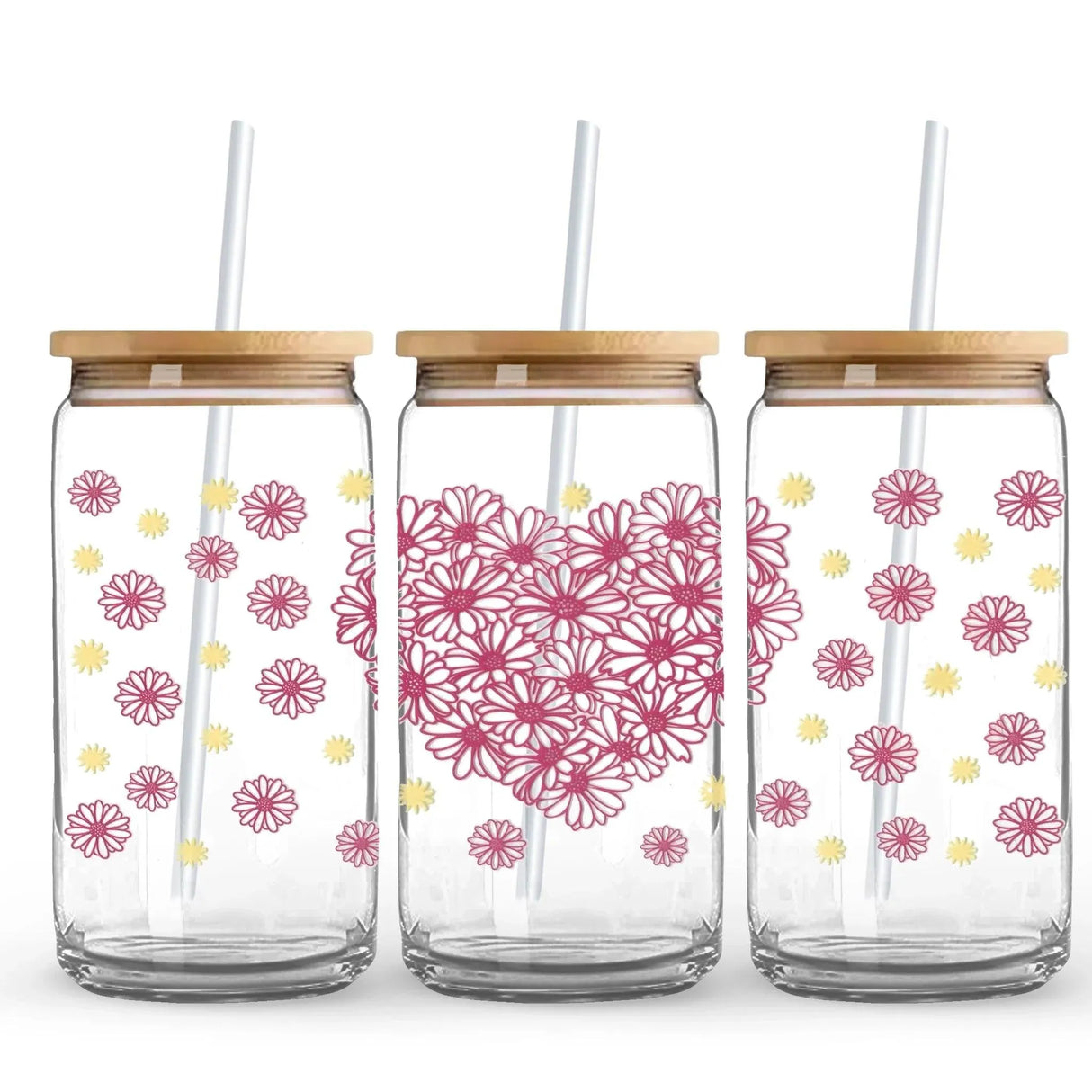 UV DTF Wrap - Blooming Heart (9.7" x 4.3")