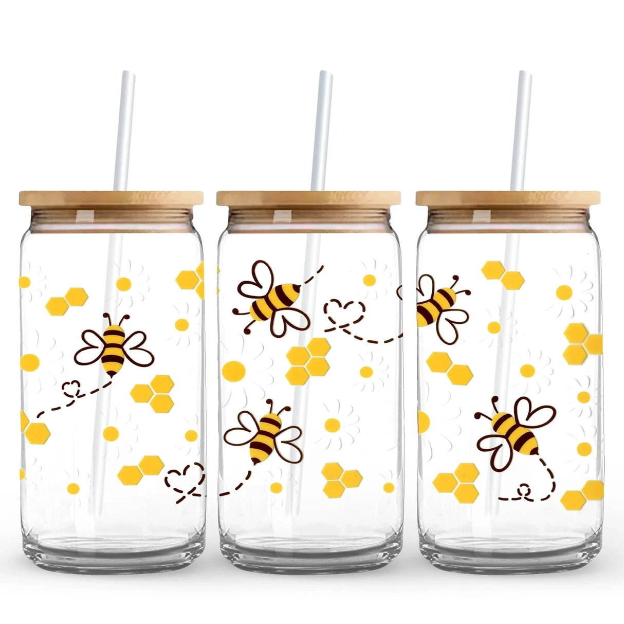 UV DTF Wrap - Buzzin' Bees (9.7" x 4.3")