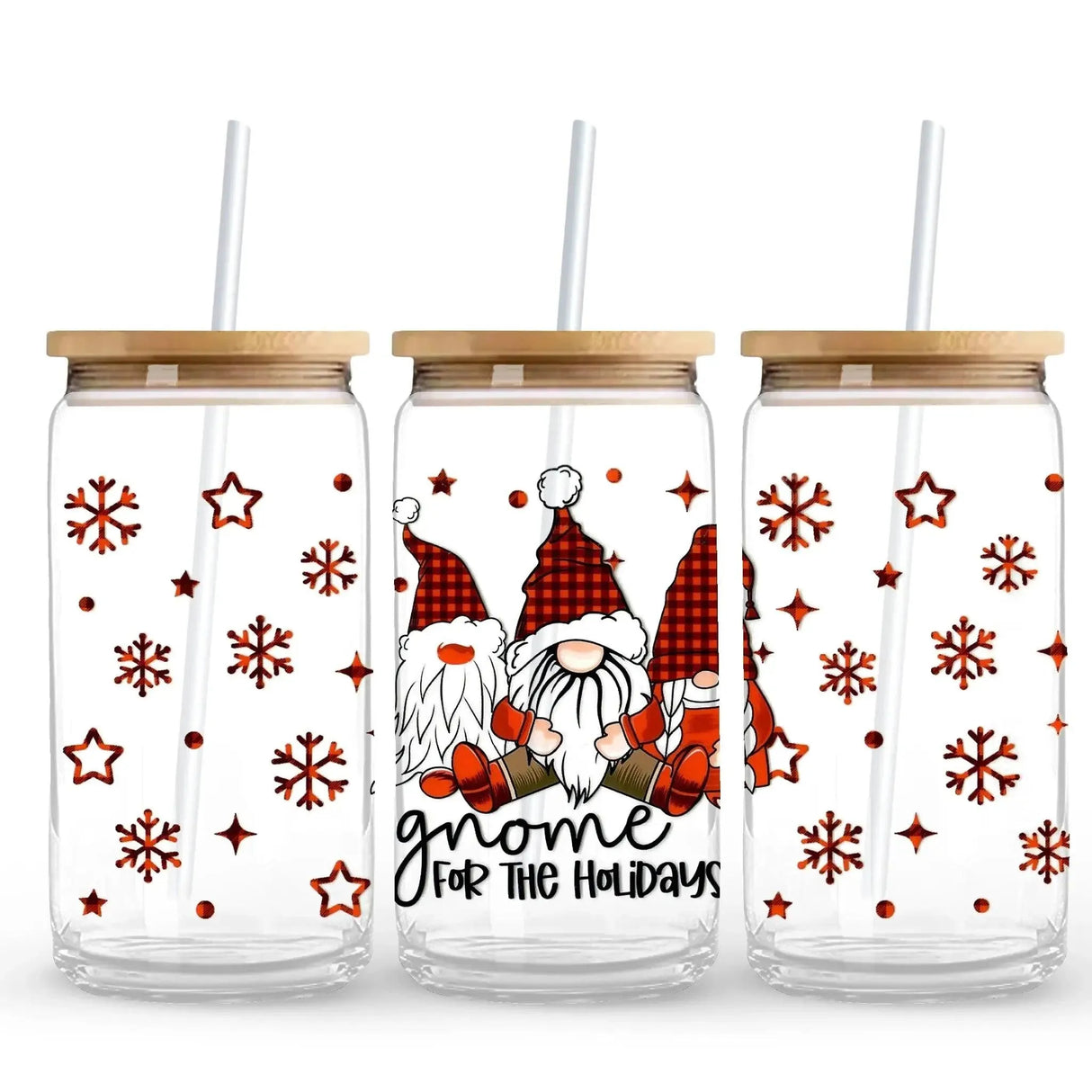 UV DTF Wrap - Christmas Gnome For Holidays (9.7" x4.3")