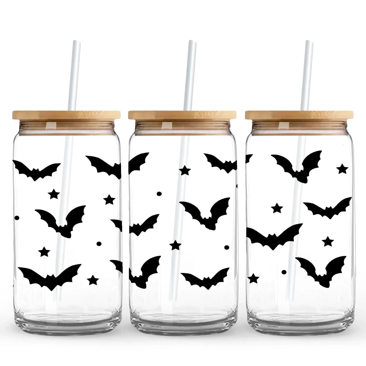 UV DTF Wrap -  Halloween Flying Bats (9.7" x 4.3")