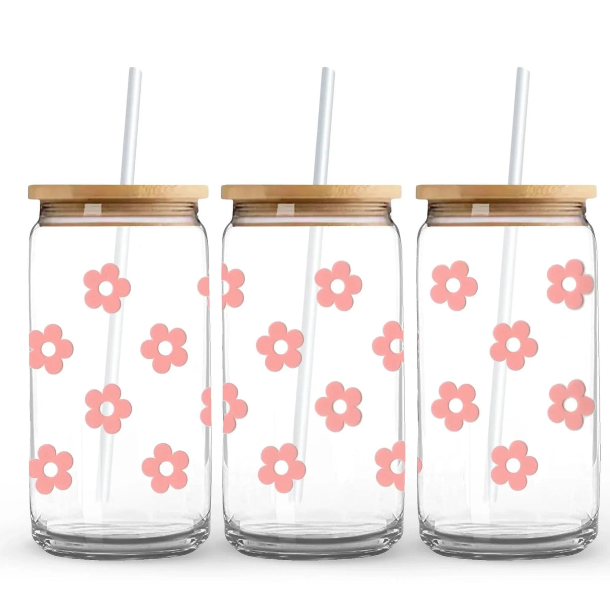 UV DTF Wrap - Pink Daisy (9.7" x 4.3")