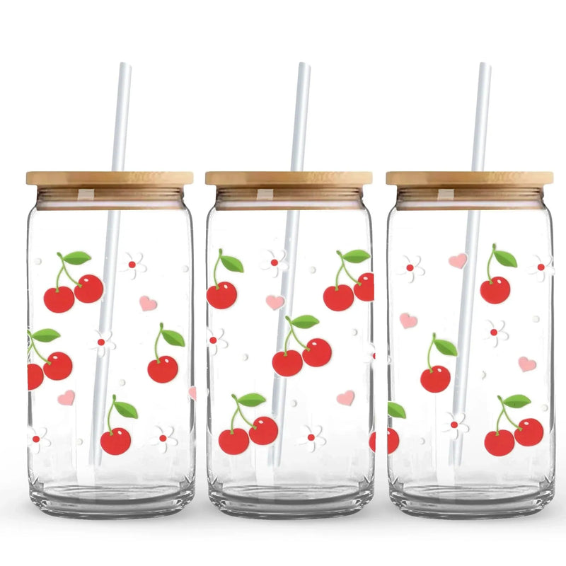 UV DTF Wrap - Simple Cherries (9.7" x 4.3")