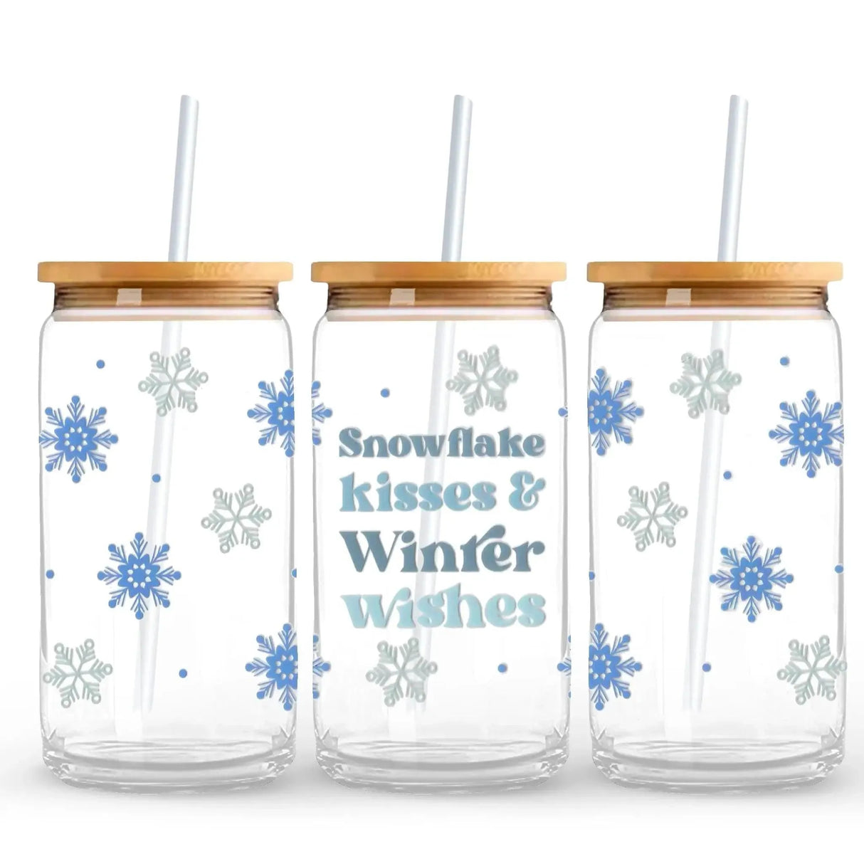 UV DTF Wrap - Snowflake Kisses (9.7" x4.3")