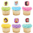Disney Princess Characters Rings for Cupcakes and Cakes Toppers, 144 Pack