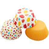 Wilton Large Polka Dot, Small Polka Dot and Yellow Standard Baking Cups, 75-Count