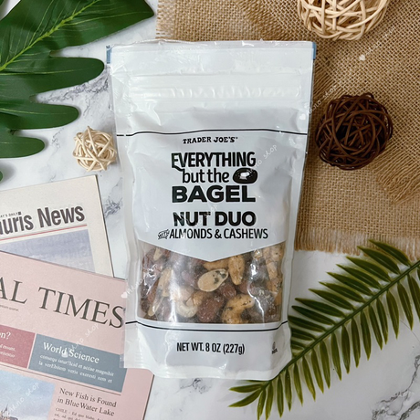 Dúo de Nueces Todo Menos el Bagel – Mezcla de Nueces Saladas con un Giro Sabroso 8 Oz