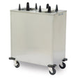 Lakeside V6212 Mobile Heated Enclosed-Cabinet Dish Dispenser - 2 Stack, Oval - Plate Size: 8-3/4" x 11-3/4" to 9-1/4" x 12-1/2"