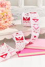 2.5" x 10 Yard Valentine Letters Ribbon