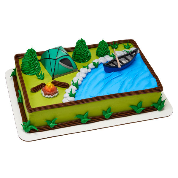 Fireside Camp tent canoe outdoor Cake Kit (tent lights up!)