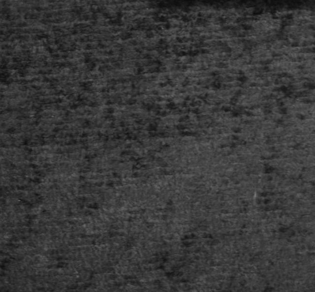 Velour Chenille Black 100 Percent Polyester Fabric - Black, 58/60" Width