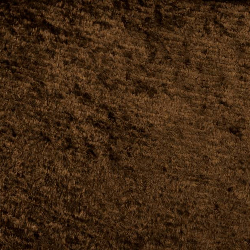 1 Yard Velour Chenille Brown Fabric 58 by 60 Inches Wide 100% Polyester