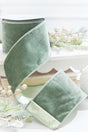 4" x 10 Yard Sage Green Deluxe Velvet Ribbon