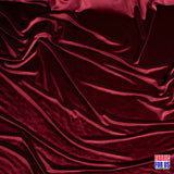 Solid Velvet Soft Stretch Fabric - Rust, 58"-60" Wide