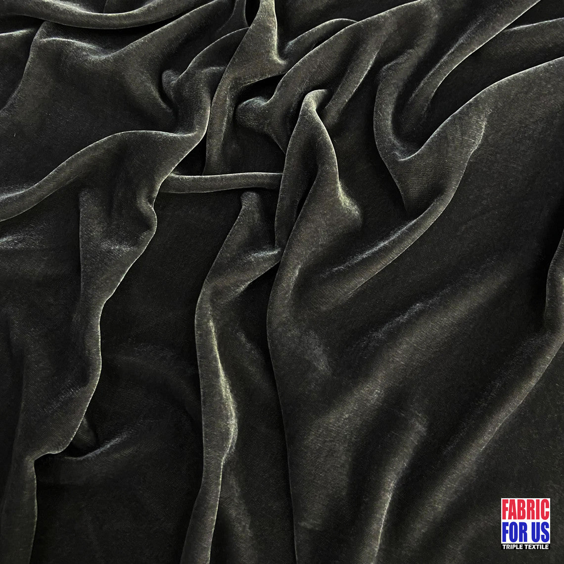 Solid Velvet Soft Stretch Fabric - Rust, 58"-60" Wide