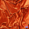 Solid Velvet Soft Stretch Fabric - Rust, 58"-60" Wide