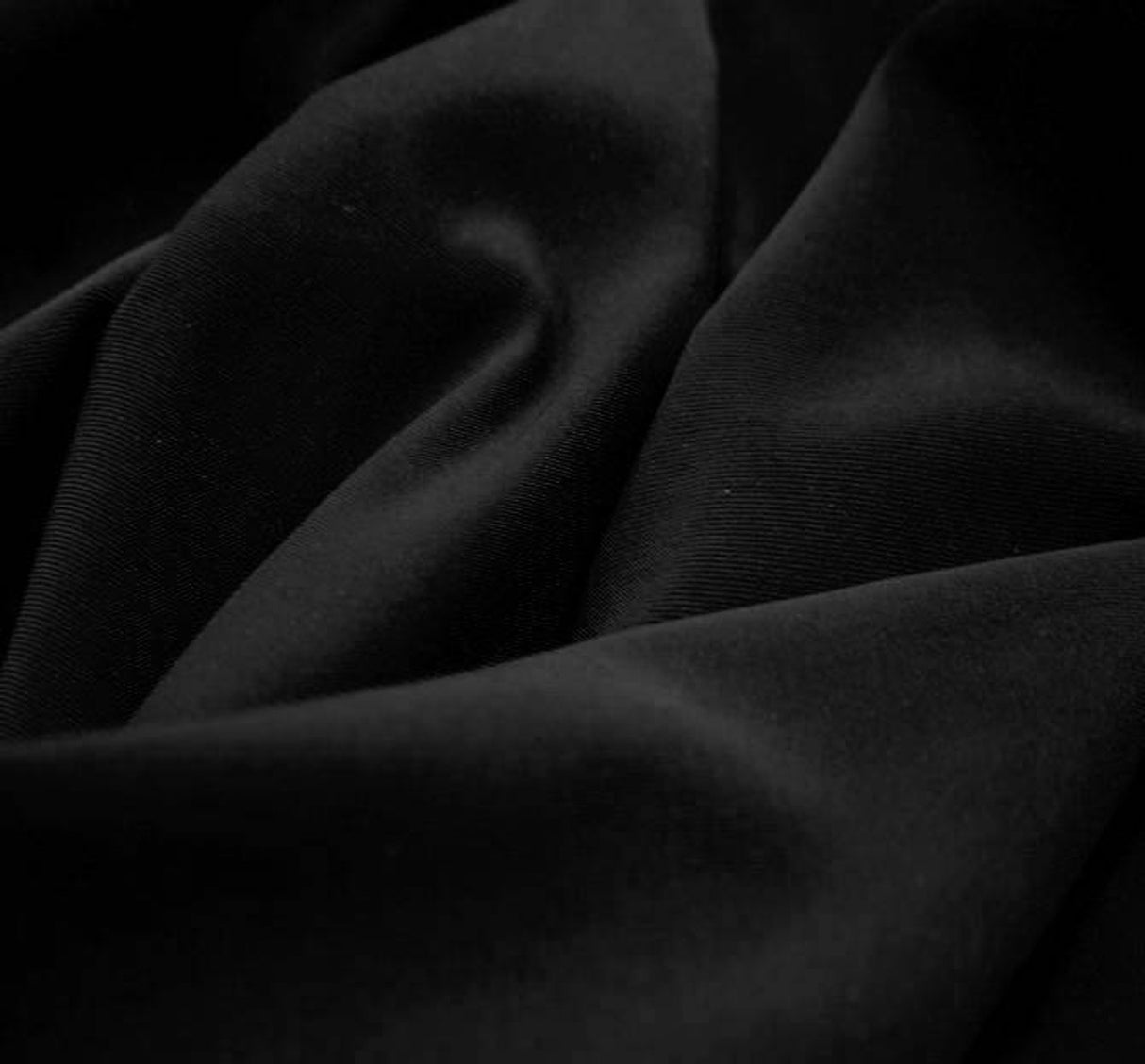 1 Yard Black Venezia Span Apparel & Decor Fabric 58/60" Width