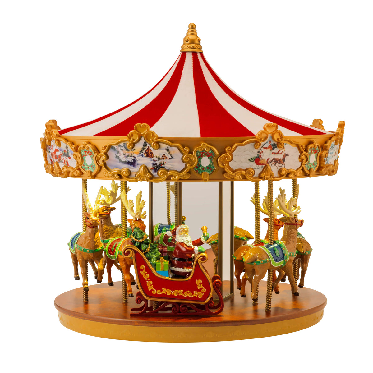 12" Mr. Christmas Animated Very Merry Carousel