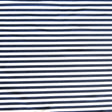 Navy and White Stripe Nylon Spandex Swim Knit