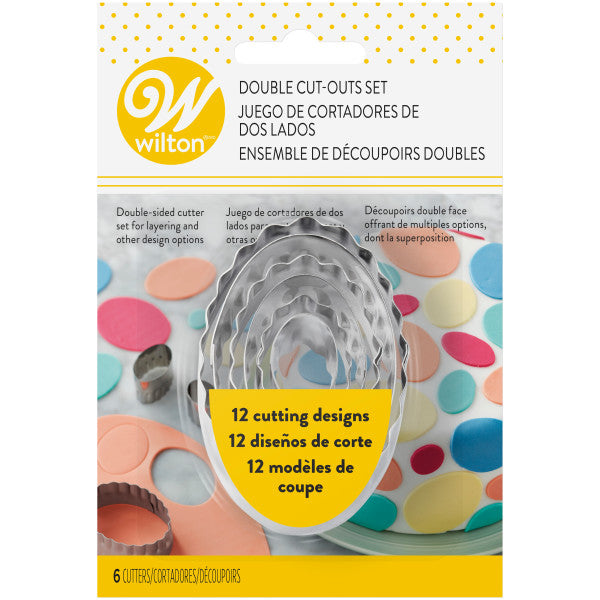 Wilton Nesting Oval Egg Fondant Cutters, 6-Count