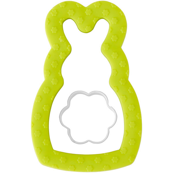Wilton Comfort-Grip Cottontail & Easter Bunny Cookie Cutter Set, 2-Piece