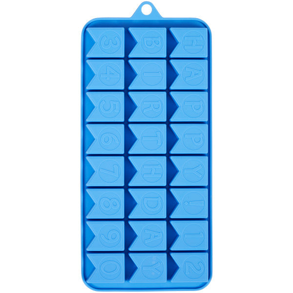 Wilton Silicone Happy Birthday Candy Mold, 24-Cavity