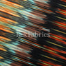 Vibrations Polyester Spandex Fabric - Pink, Orange, Purple Chevron Print, 58/60" Width (1 Yard)