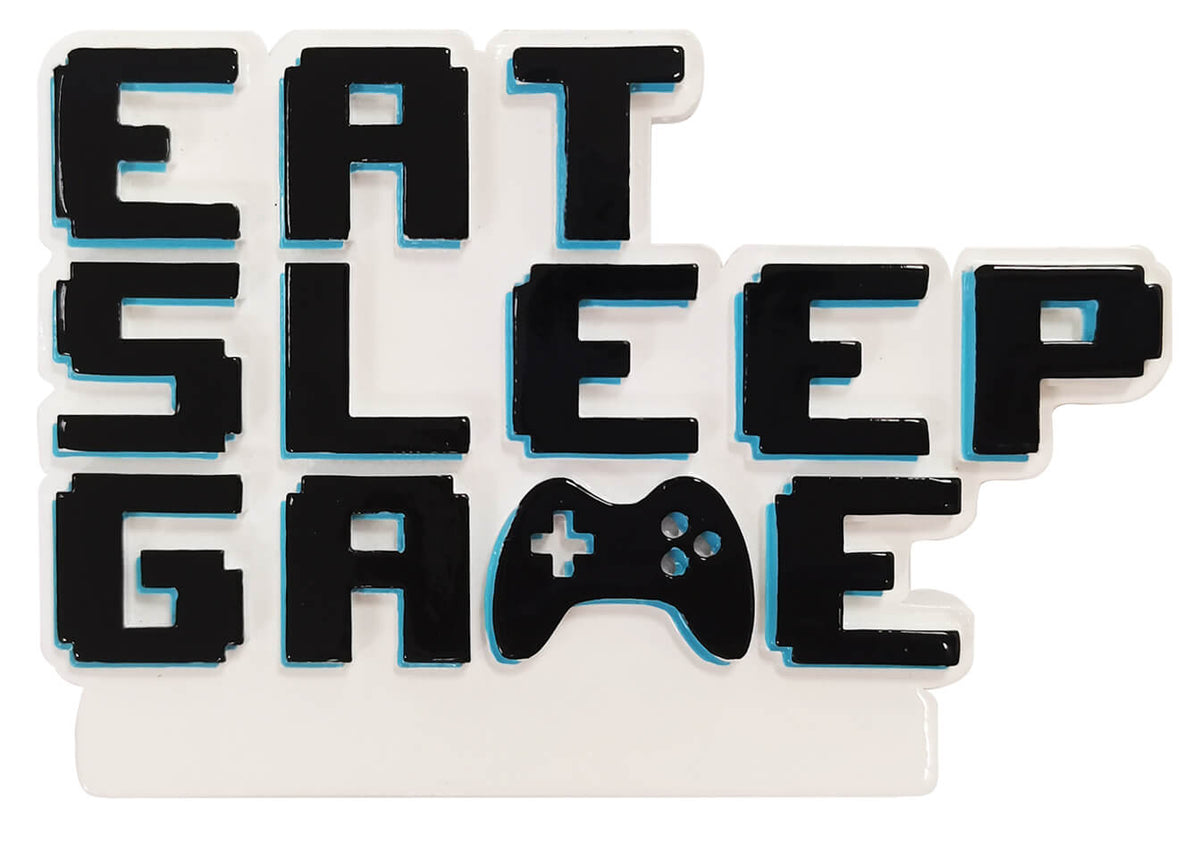 2.5" Eat Sleep Game Customizable Ornament