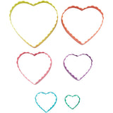 Wilton Heart-Shaped Fondant Cut-Out Set, 6-Piece