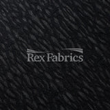 Vine Street Mesh Nylon Spandex Fabric - Black/White Wavy Pattern, 58/60" Width (1 Yard)