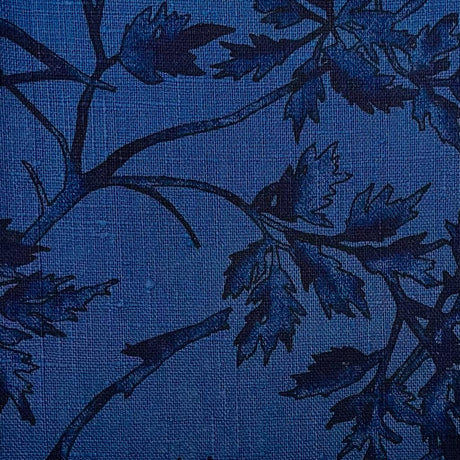 Printed Linen Grape Vines Swatch