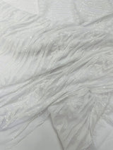 Vine/Root Sequin 4 Way Stretch Mesh Fabric - Vine/Root Sequin Pattern, 54" Width (1 Yard)