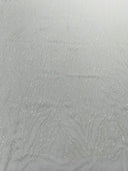 Vine/Root Sequin 4 Way Stretch Mesh Fabric - Vine/Root Sequin Pattern, 54" Width (1 Yard)