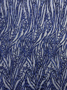 Vine/Root Sequin 4 Way Stretch Mesh Fabric - Vine/Root Sequin Pattern, 54" Width (1 Yard)