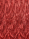 Vine/Root Sequin 4 Way Stretch Mesh Fabric - Vine/Root Sequin Pattern, 54" Width (1 Yard)